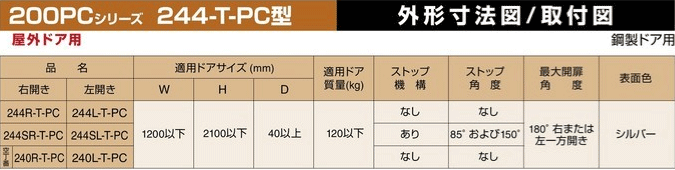 日东室外自动铰链